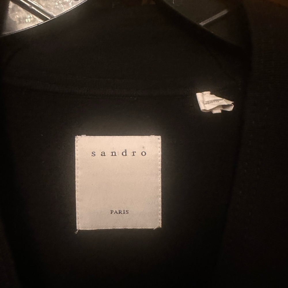 Sandro Black Studded Cardigan, Size 1, worn once - Picture 3 of 5